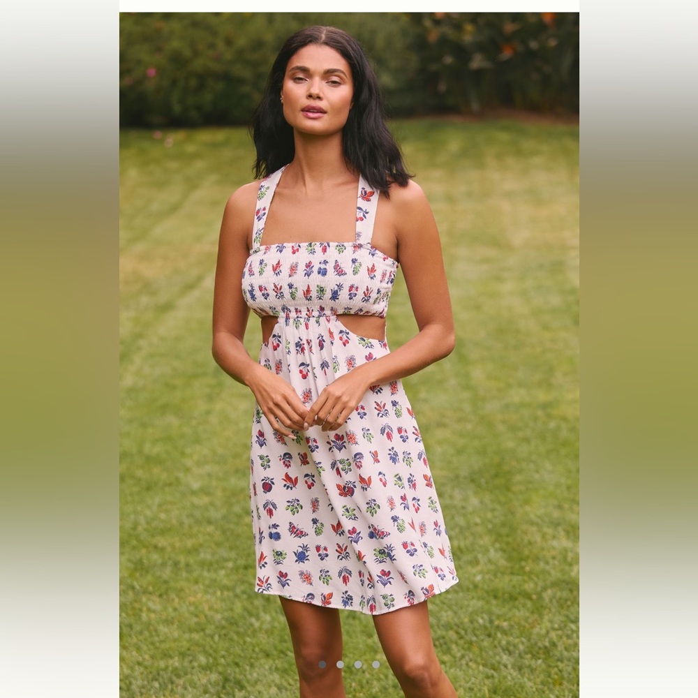 Anthropologie Piper Bandeau Cutout Dress size small